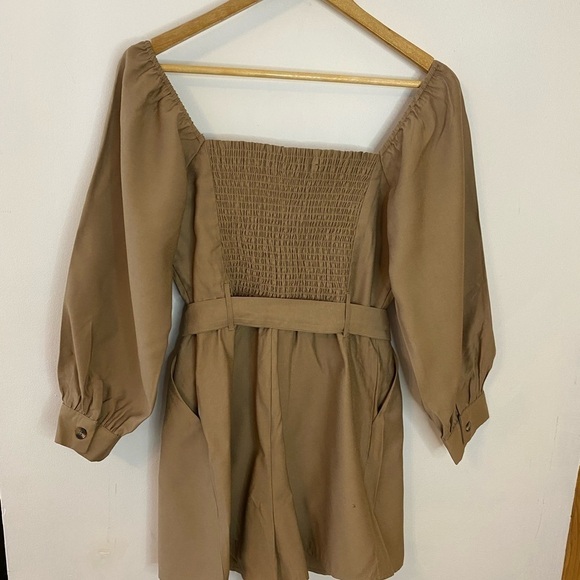 Forever21 Khaki Safari Style Shorts Romper - Picture 14 of 14